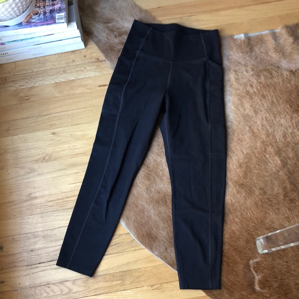 Girlfriend collective High-Waisted Black Women's Capris leggings size small